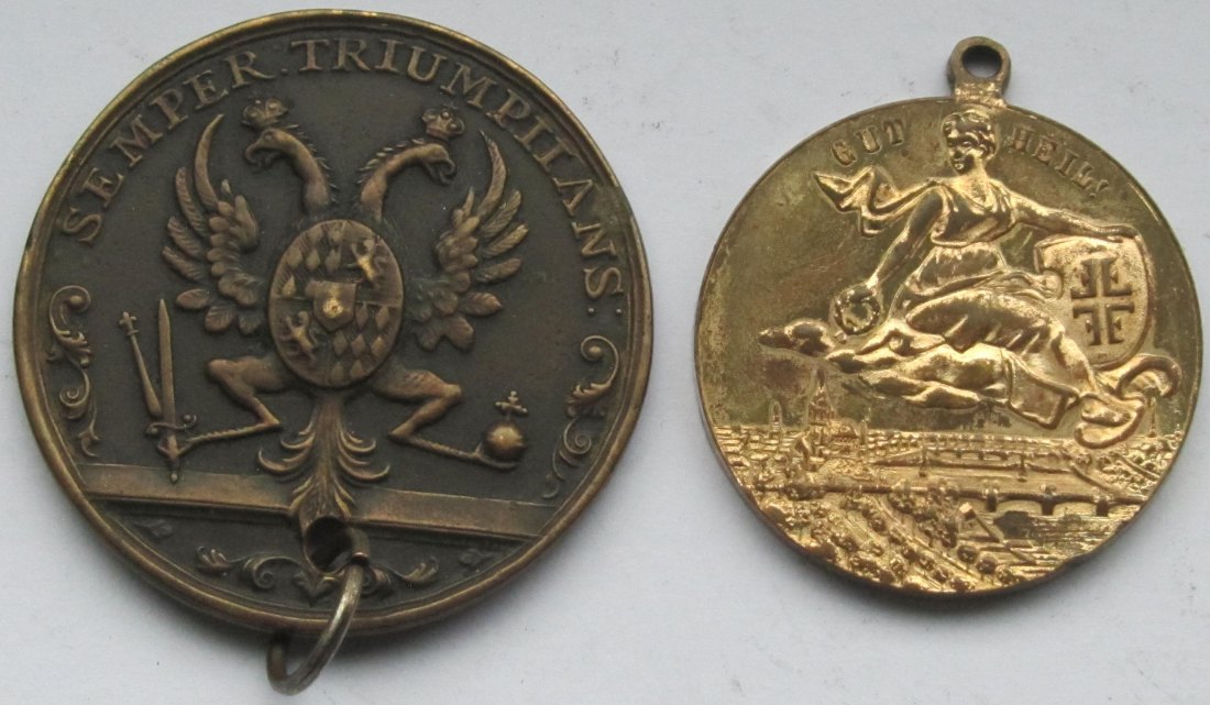  Zwei Medaillen Frankfurt   