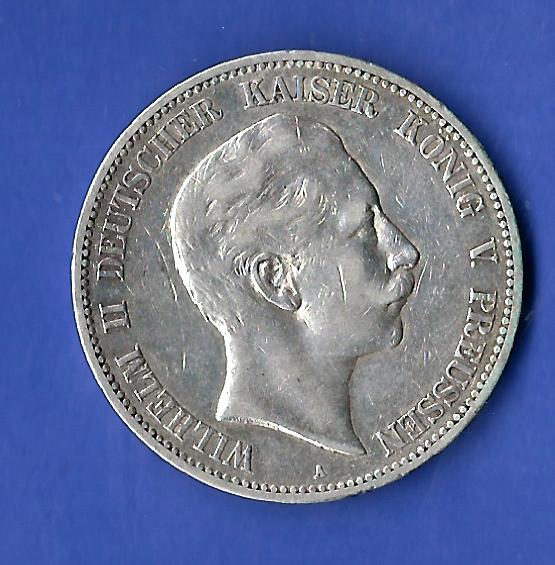  5 Mark Wilhelm II 1903 A Golden Gate Frank Maurer Koblenz X390   