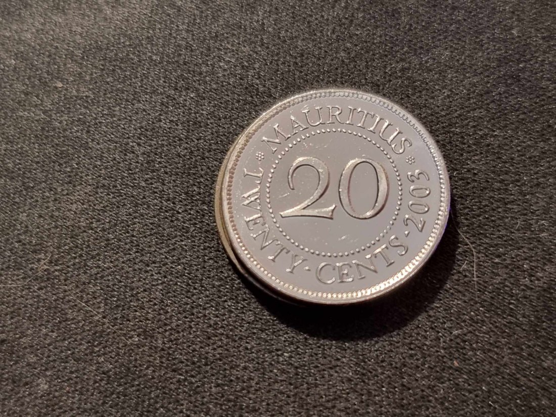  Mauritius 20 Cent 2003 STG   