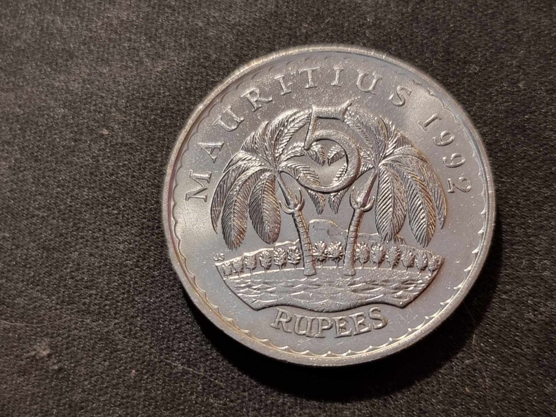  Mauritius 5 Rupee 1992 STG   