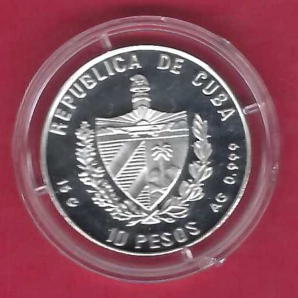  Kuba 10 Pesos Schiffmotiv 1847 Golden Gate Münzenankauf Koblenz Frank Maurer X726   