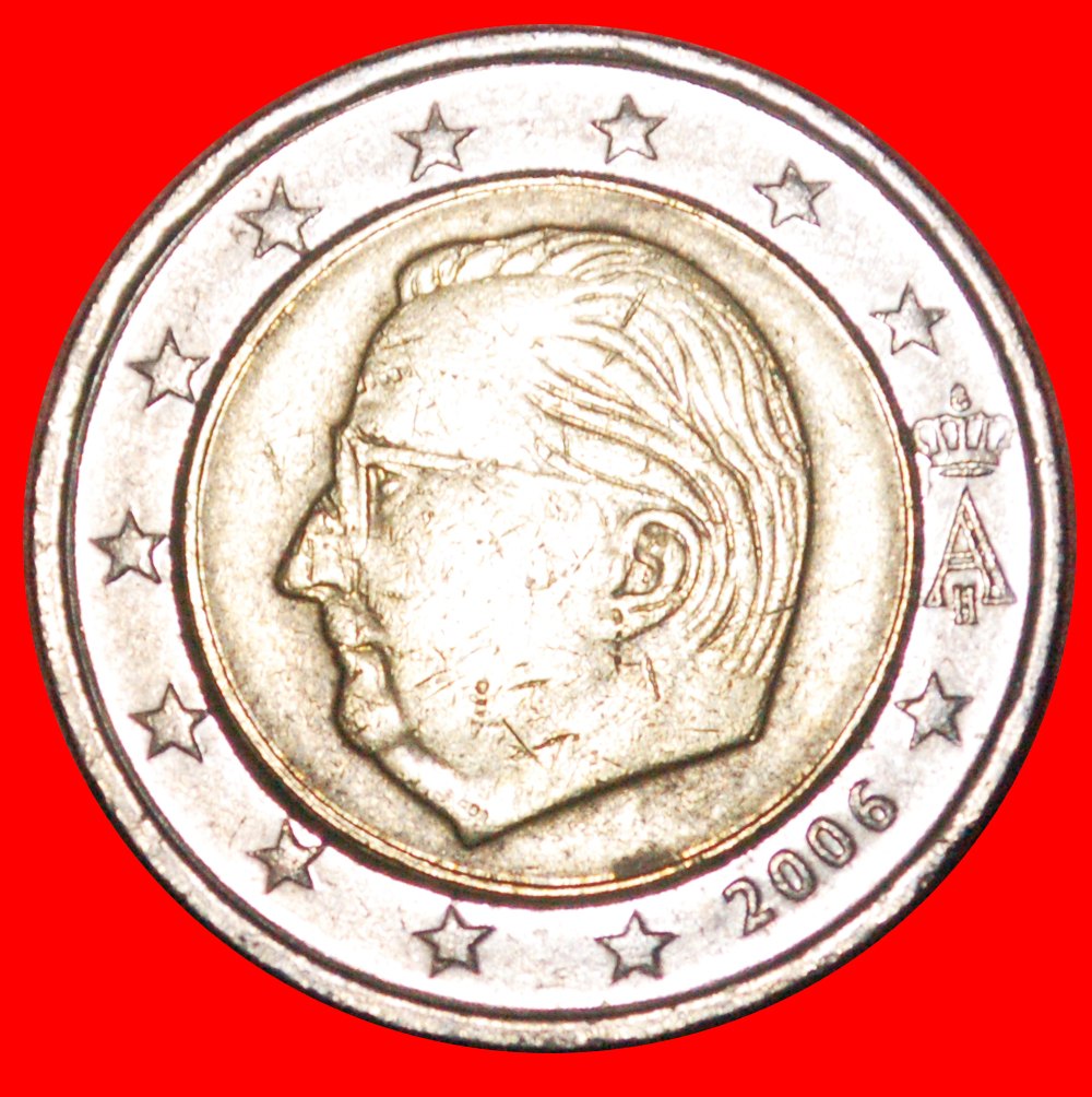  * ALBERT II (1993-2013): BELGIUM ★ 2 EURO 2006 PHALLIC TYPE 1999-2006! ★LOW START ★ NO RESERVE!   