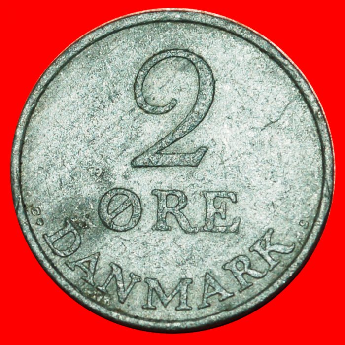  * MONOGRAMM (1948-1972): DÄNEMARK ★ 2 OERE 1956! Frederik IX. (1899-1972) ★OHNE VORBEHALT!   