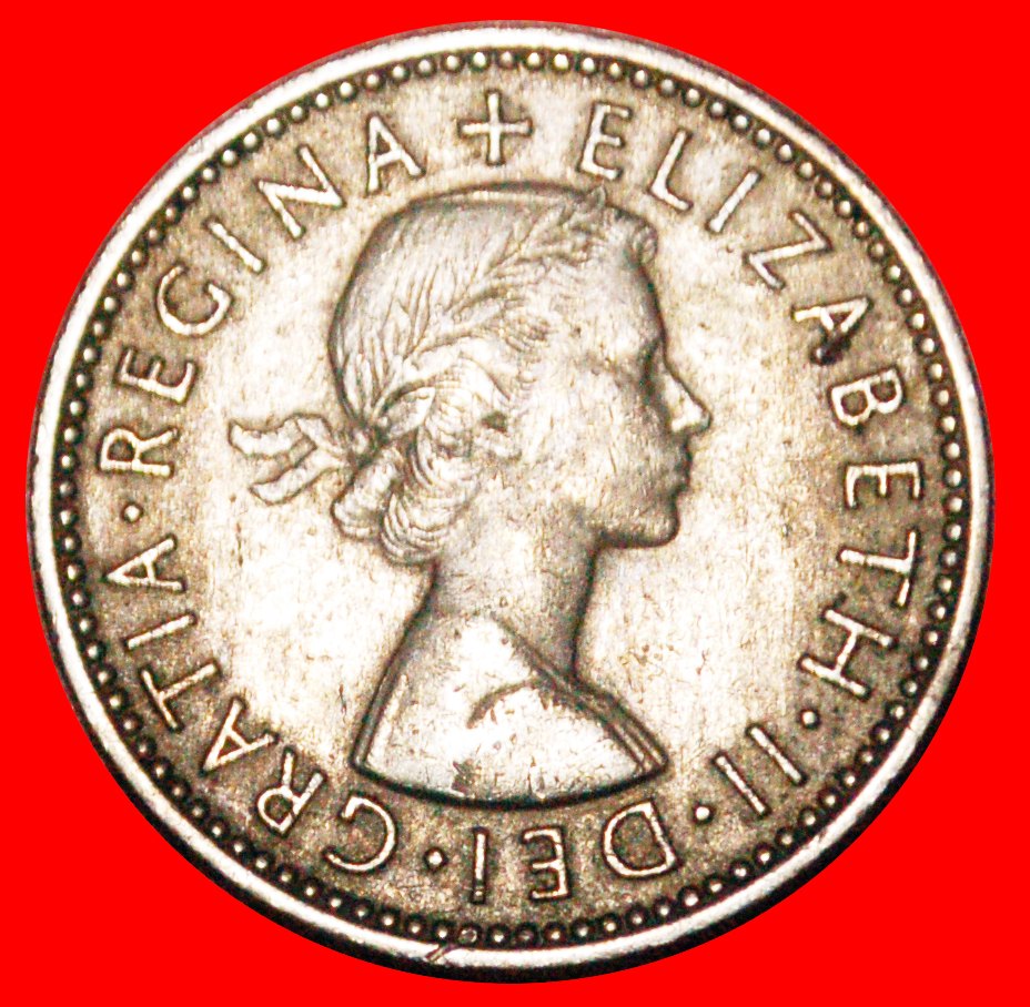  *ENGLISCHES WAPPEN 1954-1970:GROSSBRITANNIEN★1 SHILLING 1956★ELISABETH II. 1953-2022★OHNE VORBEHALT!   