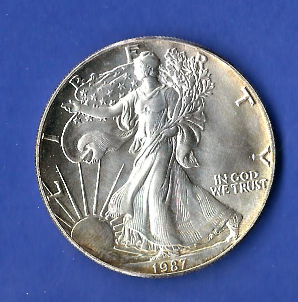  Silver Eagle USA 1987 Münzen und Goldankauf Golden Gate Frank Maurer Koblenz X823   