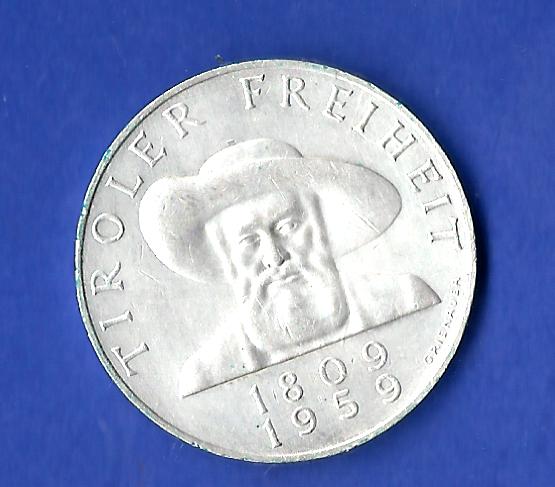  Österreich 50 Schilling Tiroler Freiheit 1959 Goldankauf Golden Gate Frank Maurer Koblenz X829   
