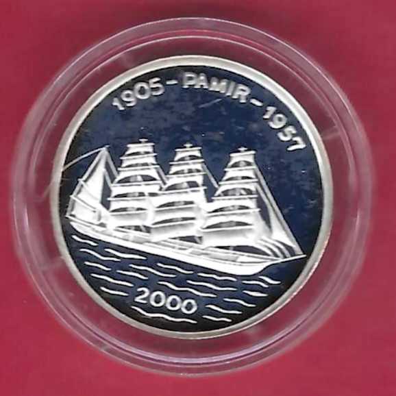  Rep. Togo 1000 Francs Schiffmotiv 2000 Silber Golden Gate Münzenankauf Koblenz Frank Maurer X731   