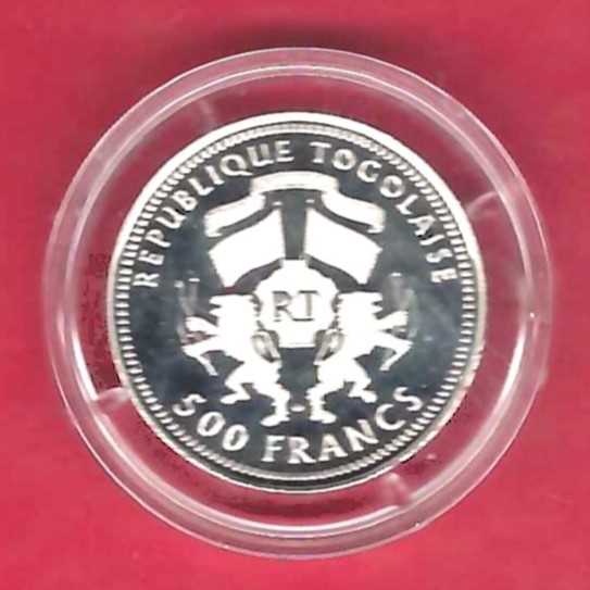  Rep. Togo 500 Francs 2000 Golden Gate Münzenankauf Koblenz Frank Maurer X735   