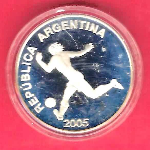  Argentinien 5 Pesos 2005 Silber Golden Gate Münzenankauf Koblenz Frank Maurer X738   