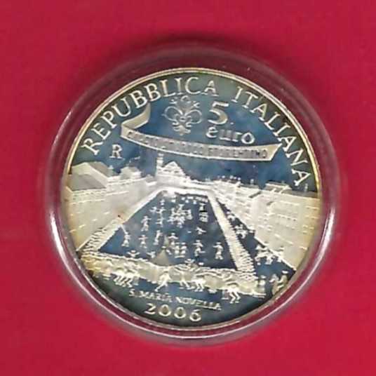  Italien 5 Euro 2006 Silber Golden Gate Münzenankauf Koblenz Frank Maurer X 742   