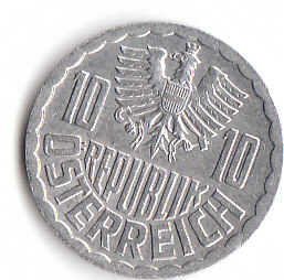  10 Groschen Österreich 1990 (D051)b.   