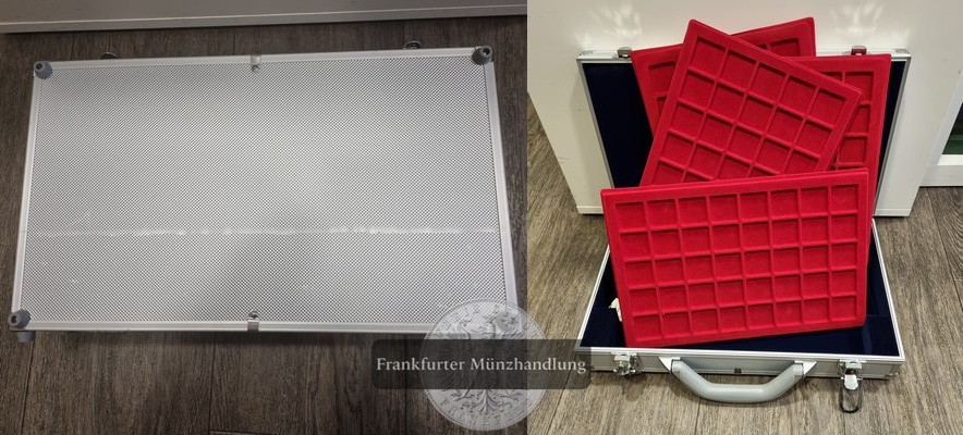 Aluminium-Münzkoffer , gebraucht FM-Frankfurt   