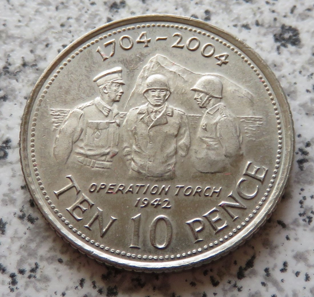  Gibraltar 10 Pence 2004   