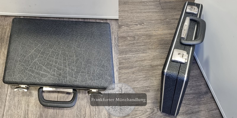  Münzkoffer in Kunstleder gebraucht 5 Laden FM-Frankfurt   