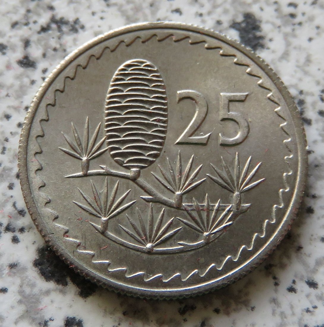  Zypern 25 Mils 1963   