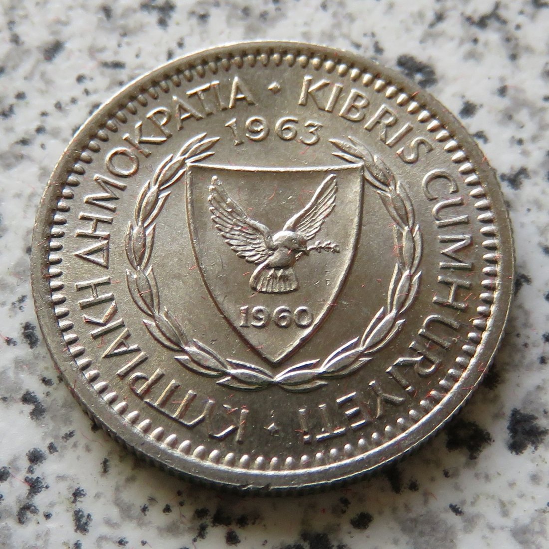  Zypern 25 Mils 1963   