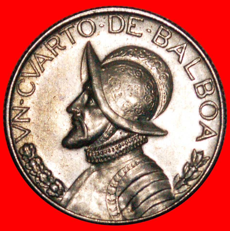  * USA (1966-1993): PANAMA ★ 1/4 BALBOA 1970! Vasco Nunez de Balboa (1475-1519)! OHNE VORBEHALT!   