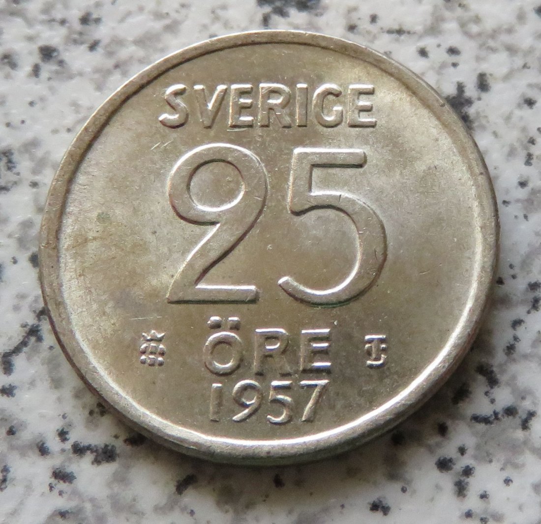  Schweden 25 Öre 1957   