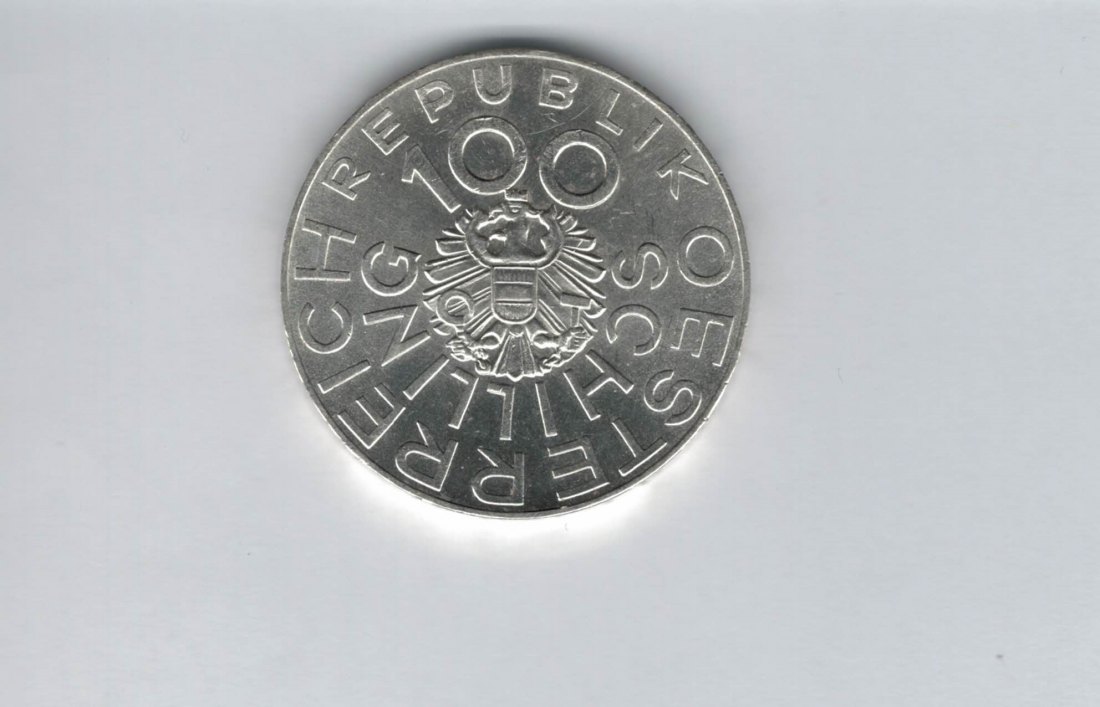  100 Schilling 1976 Johann Nestroy Österreich 2. Republik 15,36g fein Ag (01914/13)   