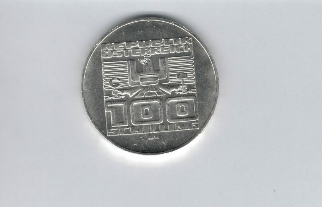  100 Schilling 1977 900 Jahre Festung Hohensalzburg silber Österreich 2.Rep (01914/15)   