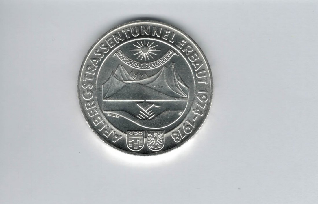  100 Schilling 1978 Arlberg Strassentunnel silber Österreich 2.Rep (01914/20)   