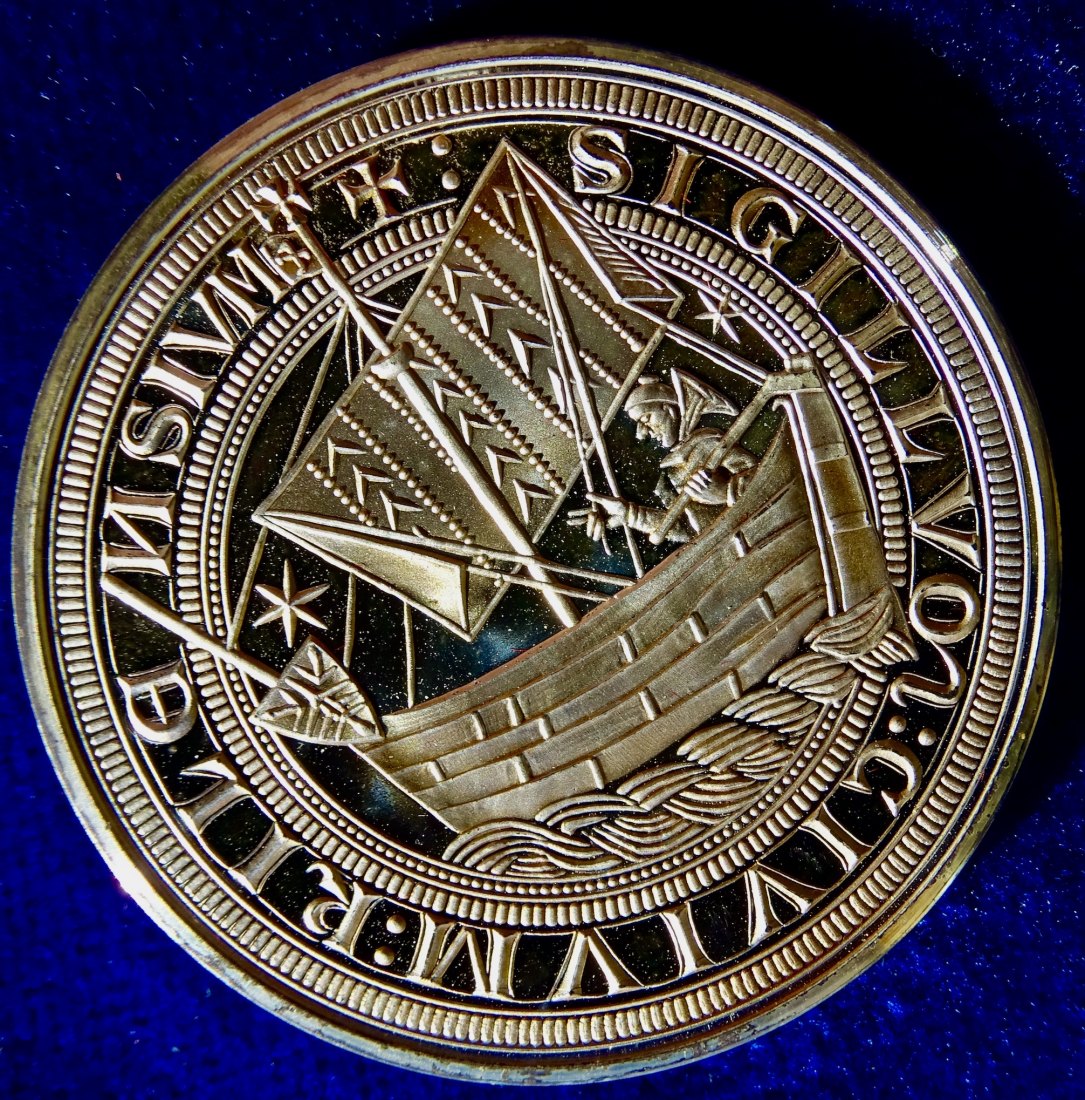  Kieler Woche Silber-Medaille zum 100-jährigen Jubiläum 1982   