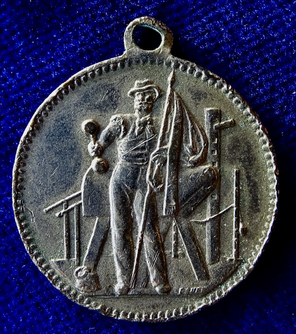  Olbernhau Erzgebirge, Sachsen, Turnfest Medaille 1886   