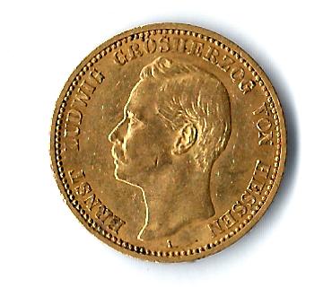  20 Mark Ludwig E. Hessen 1901 A 7,96 Gr. 900 Au Golden Gate Münzenankauf Koblenz Frank Maurer X897   