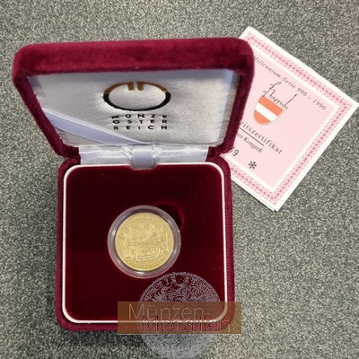 ÖSTERREICH, 2. Republik seit 1946. MM-Frankfurt Feingewicht: 8g 500 Schilling 1994 