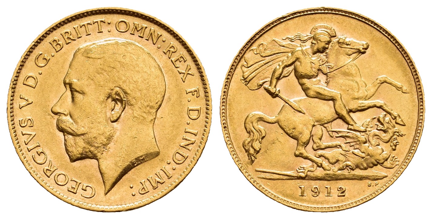 PEUS V 9806 Grossbritannien 3,66 g Feingold. George V. (1910 - 1936) 1/2 Sovereign GOLD 1911 Sehr schön +