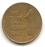  Korea 1 Won 1967  #133   