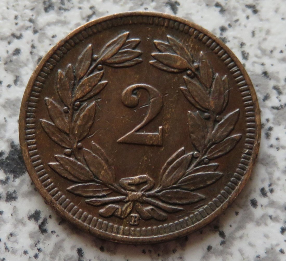  Schweiz 2 Rappen 1902 B   