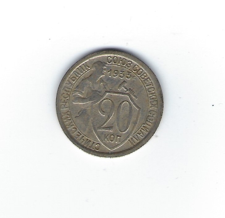  Sowjetunion 20 Kopeken 1933   