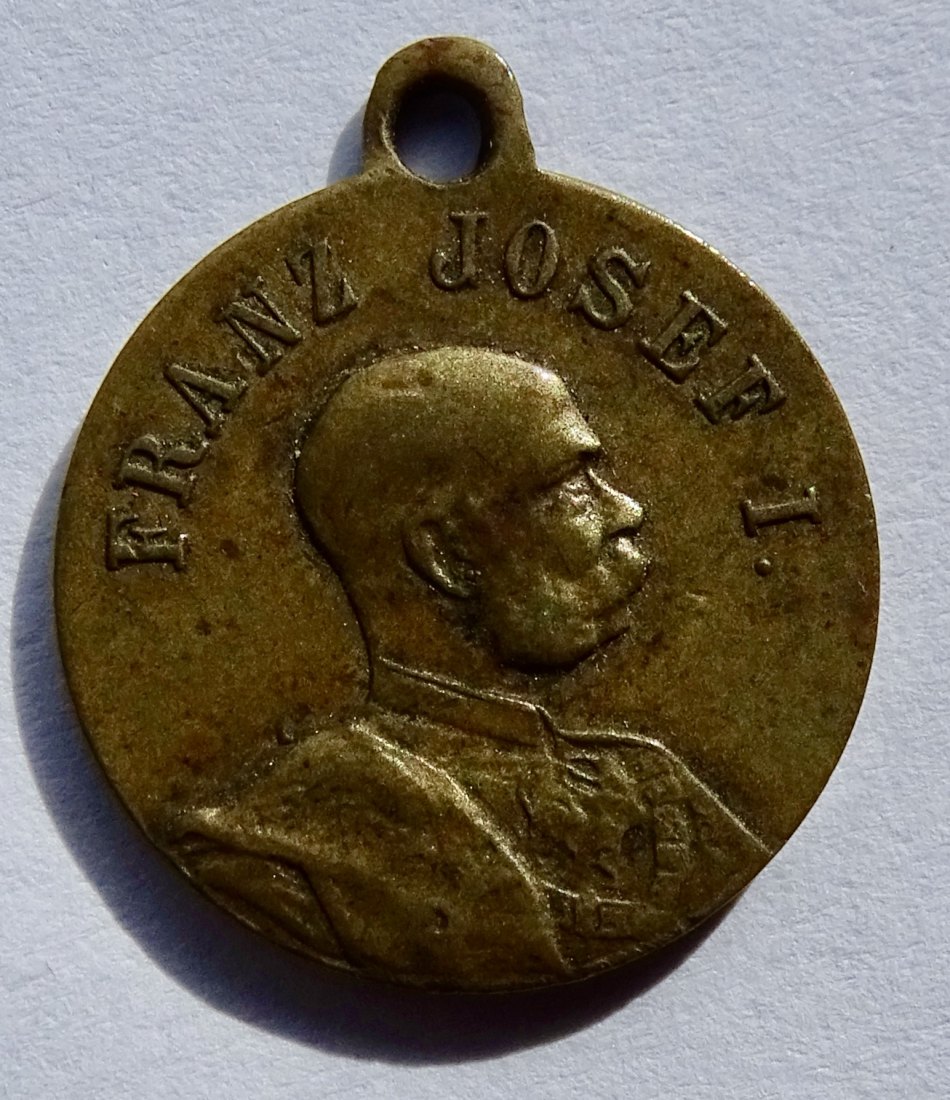  Österreich 1. Weltkrieg Miniatur- Medaille auf die Waffenbrüderschaft   