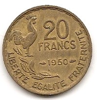  Frankreich 20 Francs 1950 #238   