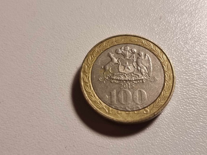  Chile 100 Pesos 2015 Umlauf   