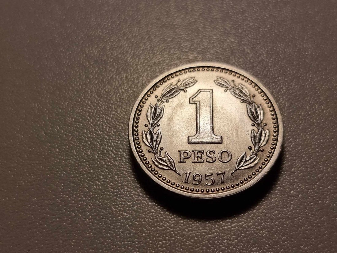  Argentinien 1 Peso 1957 STG   