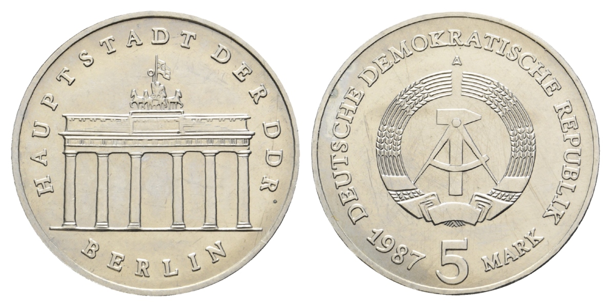  DDR; 5 Mark 1987   