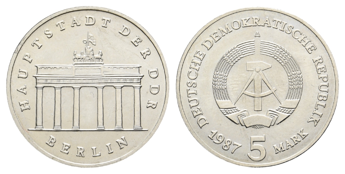  DDR; 5 Mark 1987   