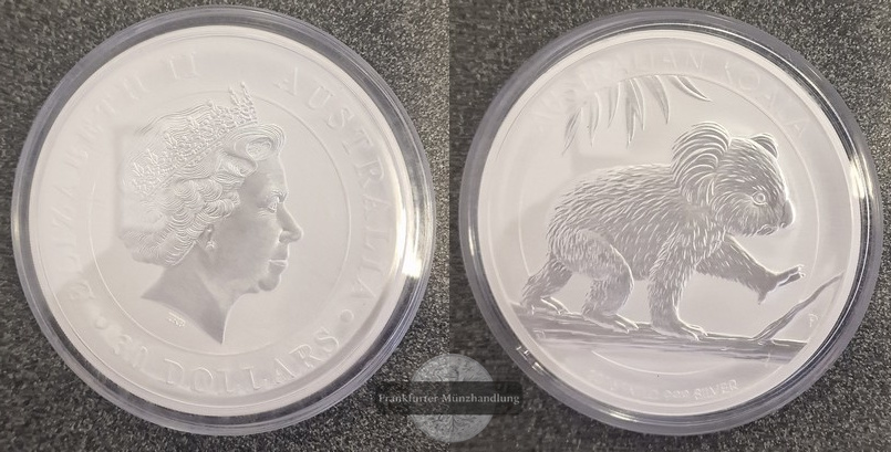  Australien  30 Dollar 2016 Koala   FM-Frankfurt  Feingewicht: 1.000g Silber   