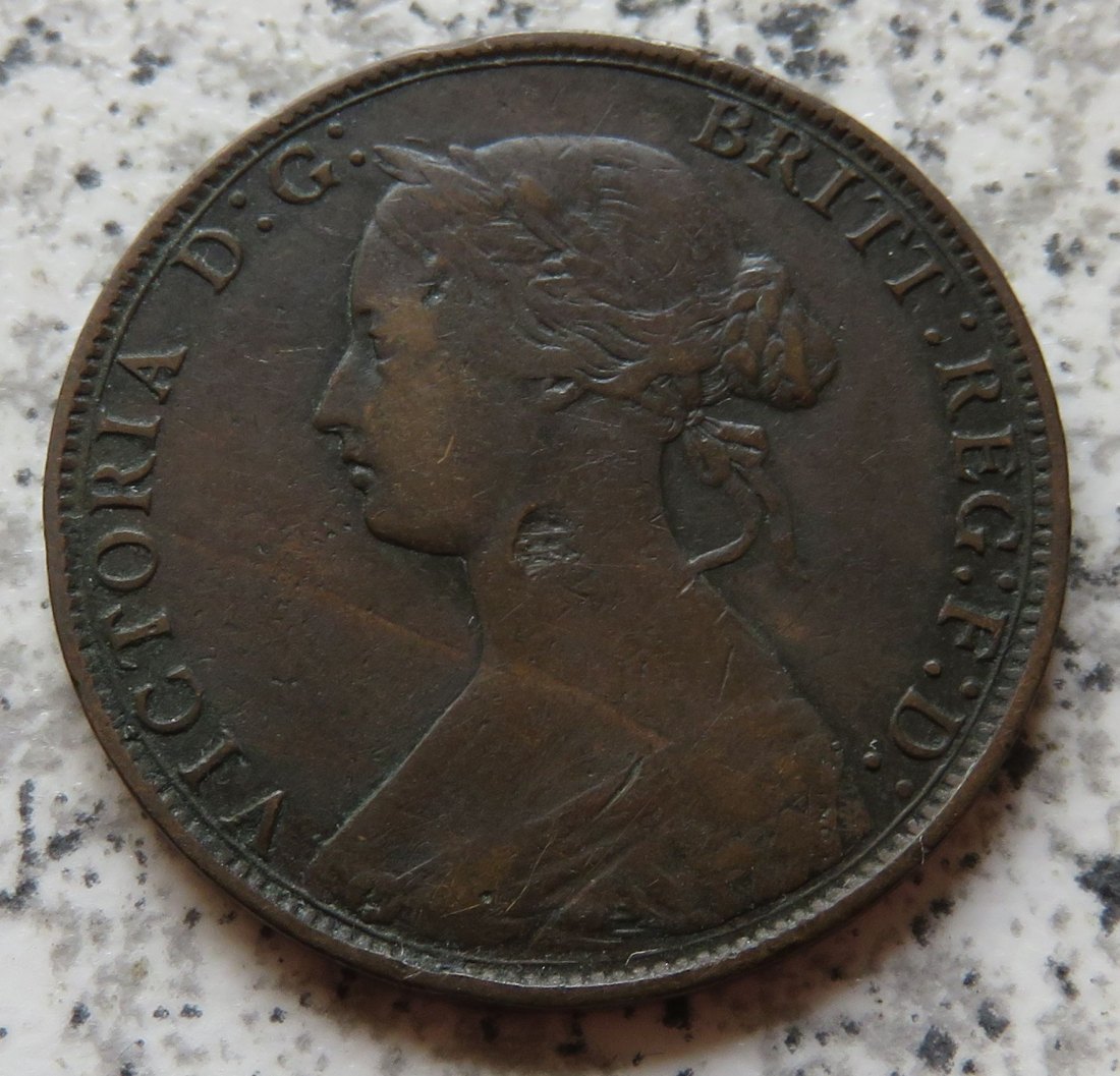  Großbritannien half Penny 1870   