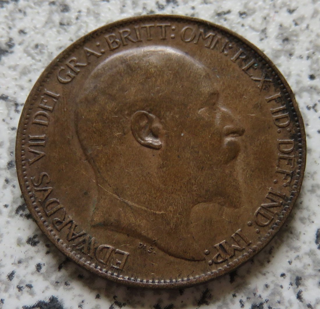  Großbritannien half Penny 1906   