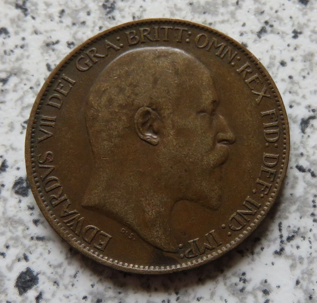 Großbritannien half Penny 1908   