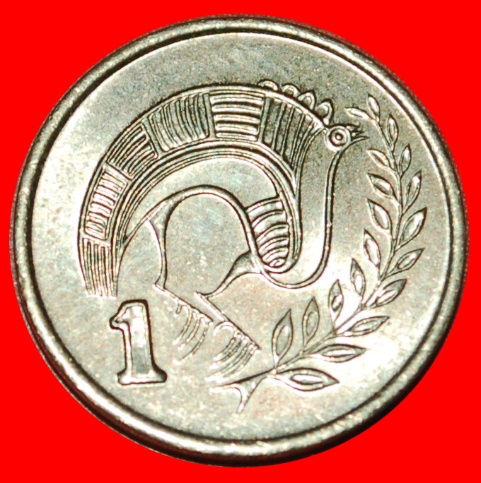 * BIRD (1983-2004): CYPRUS ★ 1 CENT 1994 MINT LUSTRE! LOW START ★ NO RESERVE!