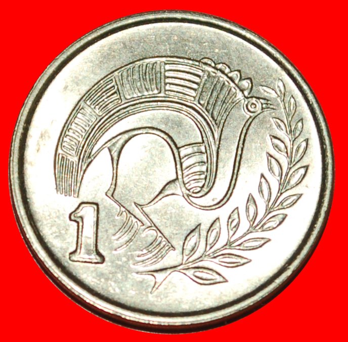 * BIRD (1983-2004): CYPRUS ★ 1 CENT 1996 MINT LUSTRE! LOW START ★ NO RESERVE!