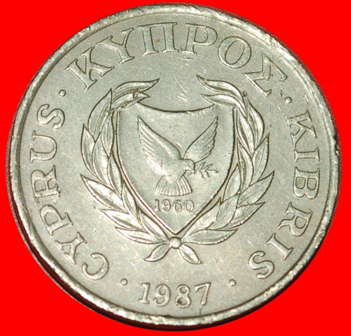  * SILVER BOWL (1983-2004): CYPRUS ★ 5 CENTS 1987! LOW START ★ NO RESERVE!   