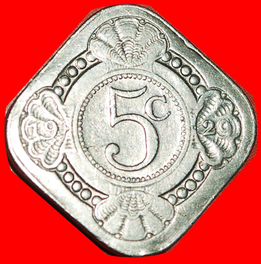 * ORANGE AND SHELLS (1913-1943): NETHERLANDS★5 CENTS 1929! WILHELMINA (1890- LOW START ★ NO RESERVE!
