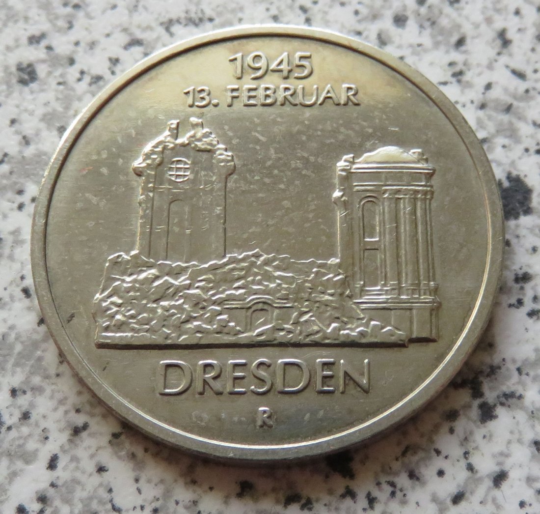  DDR 5 Mark 1985 Frauenkirche Dresden   