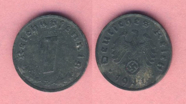  Drittes Reich 1 Reichspfennig 1941 E   
