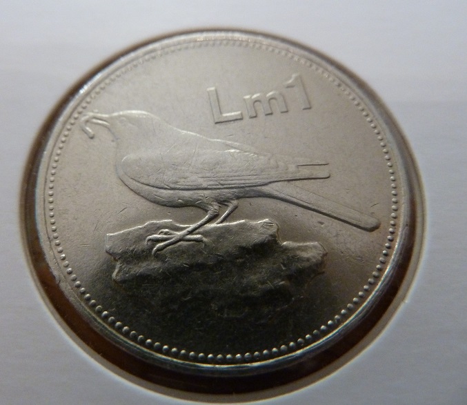 Malta 1 Lira 1986(Nickel) ss-vz   